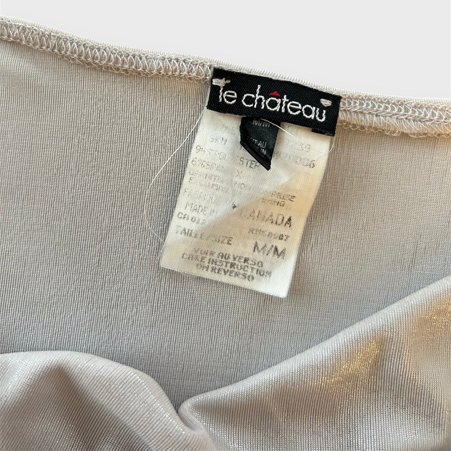 Vintage 90s Made in Canada Le Château Cowl Neck Top - Small