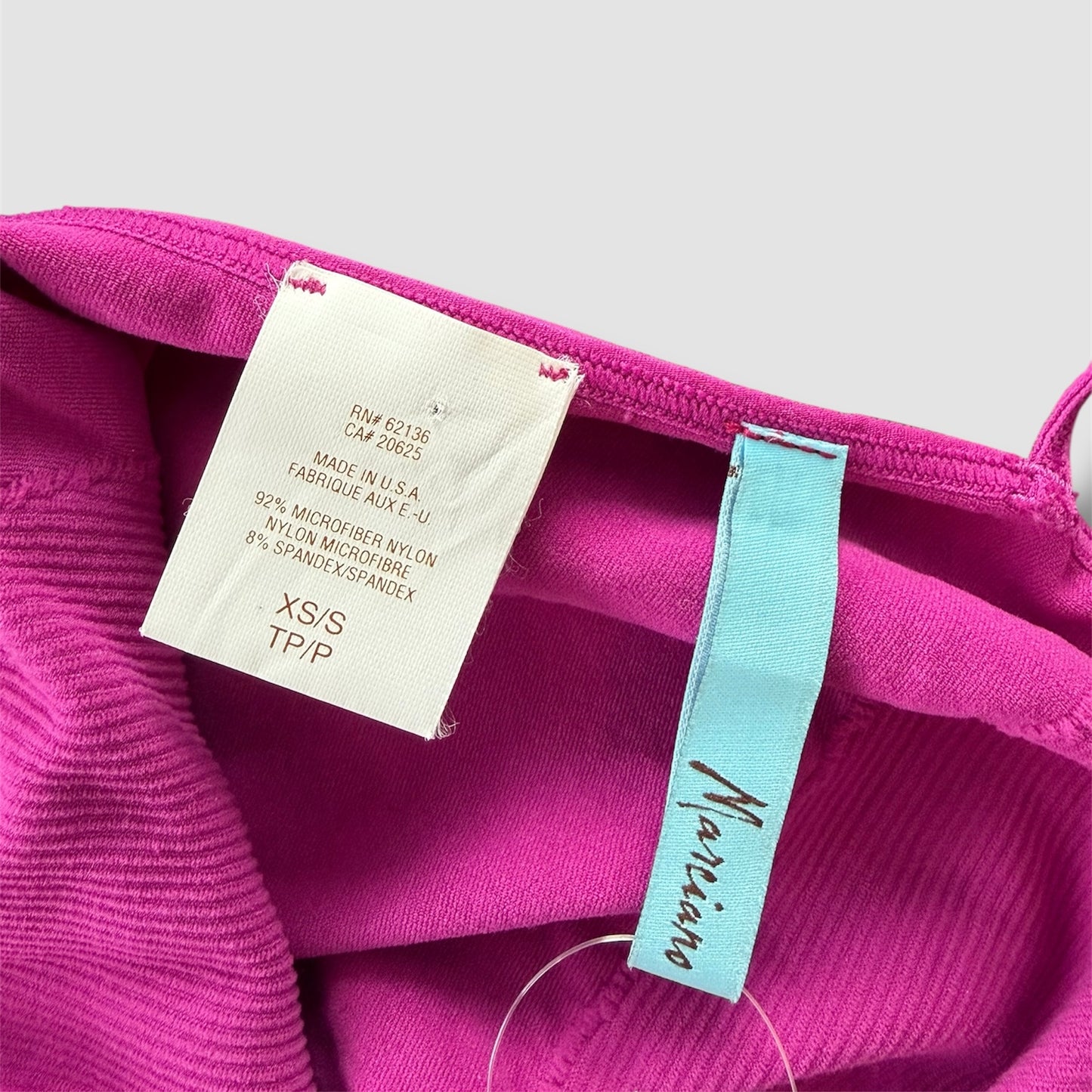 2000s Made in USA Marciano Magenta Ruched Camisole - XX-Small