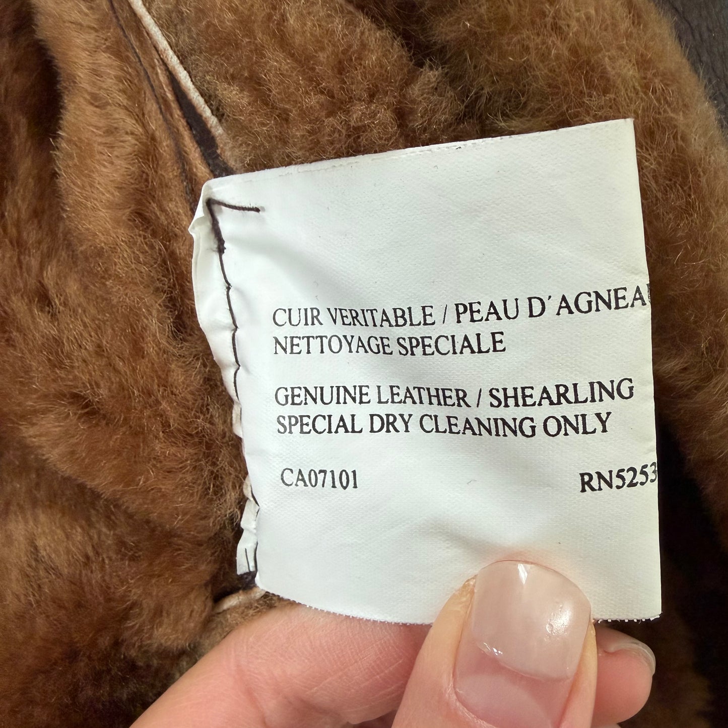 Early 2000s Utex Genuine Leather & Shearling Aviator Coat - Medium