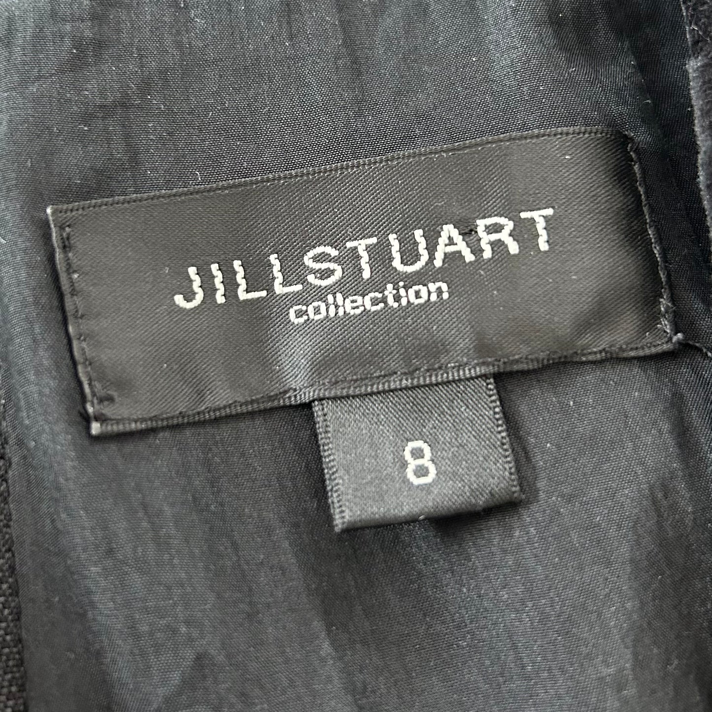 Jill Stuart Collection Black Velvet Silk Lined Dress - X-Small