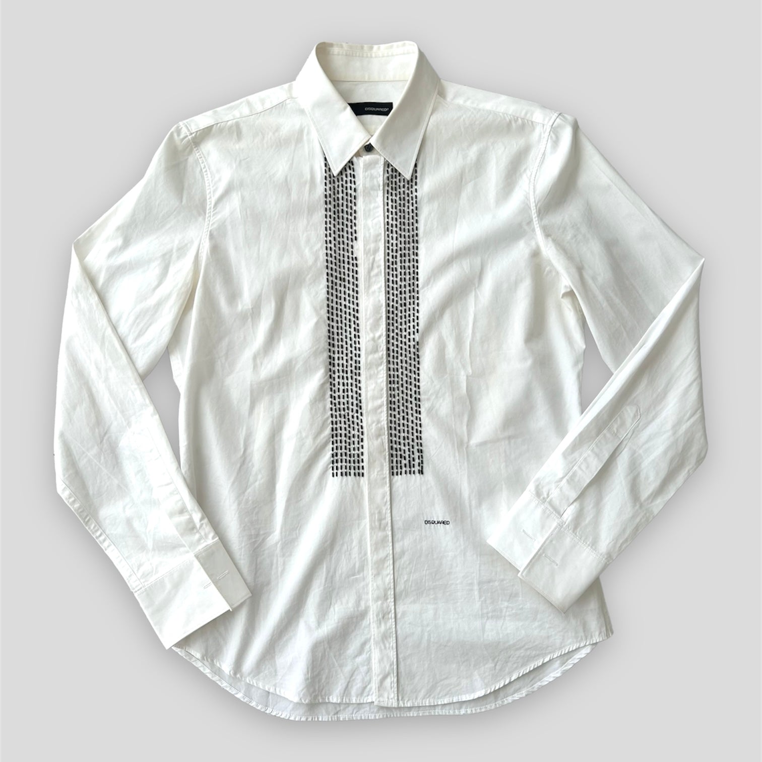 dsquared2 dress shirt DSQUARED2 Bowtie Long Sleeve Shirt | Black
