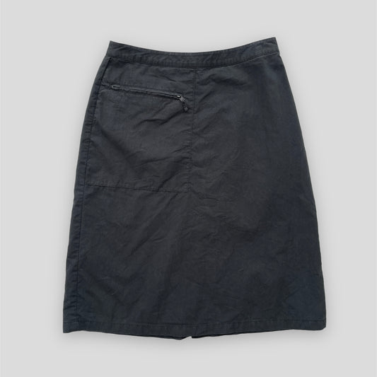 Vintage Jacob Black Knee Length Skirt - Small