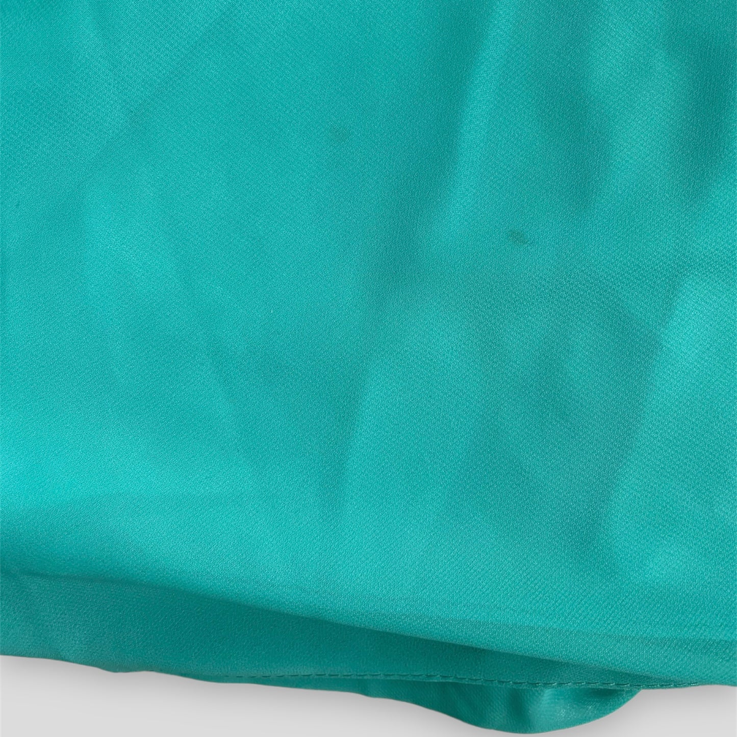Vintage 1990s Chica’s USA Turquoise Beaded Cowl Neck Cocktail Dress - Medium