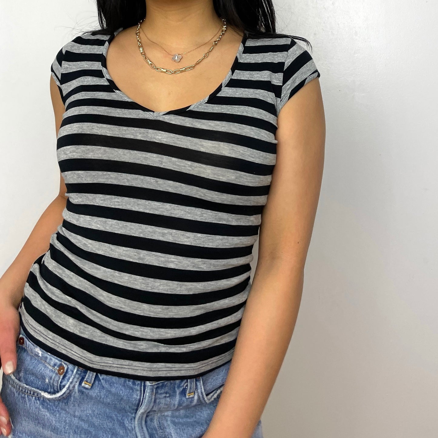 Striped Short Sleeved Tee - Zoehify