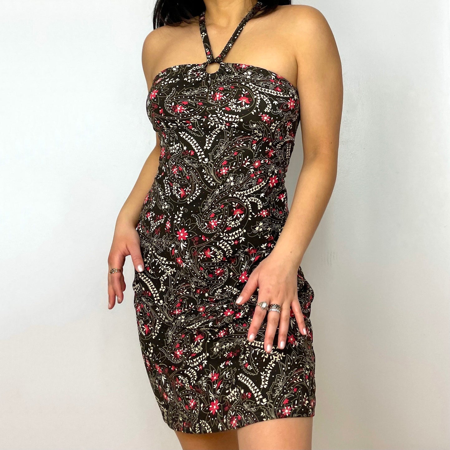Brown Halter Dress - Zoehify