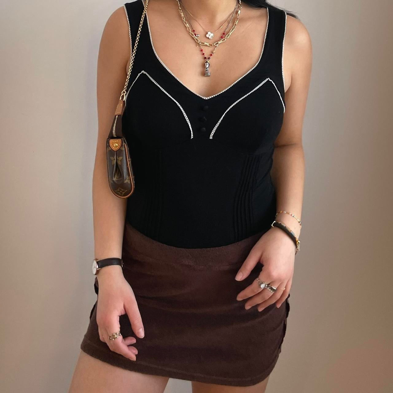 Vintage Black Guess Bodysuit - Zoehify