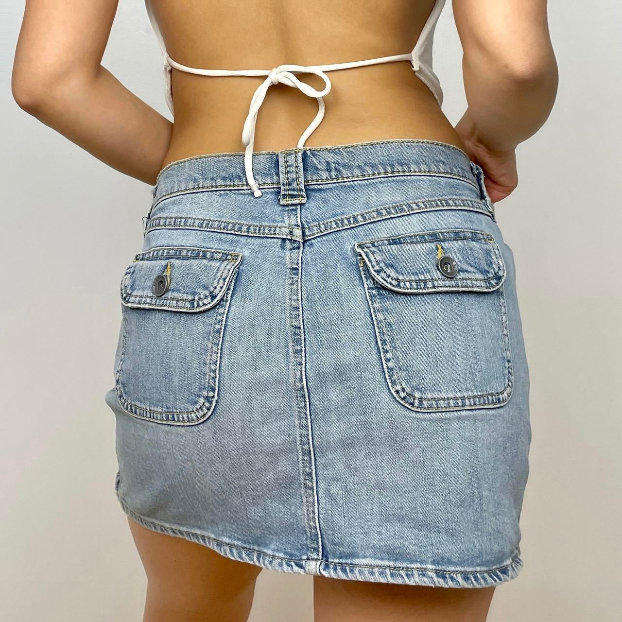 Denim Mini Skirt - Zoehify