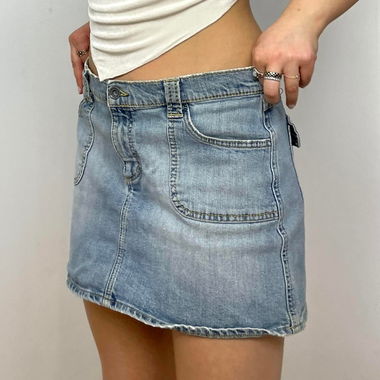 Denim Mini Skirt - Zoehify