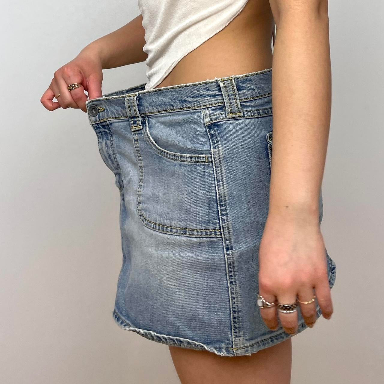 Denim Mini Skirt - Zoehify
