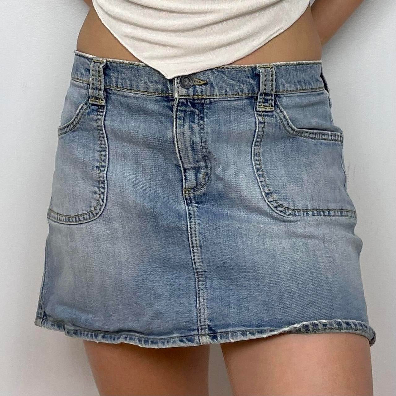 Denim Mini Skirt - Zoehify