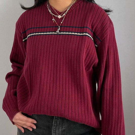 Vintage Burgundy Sweater - Zoehify