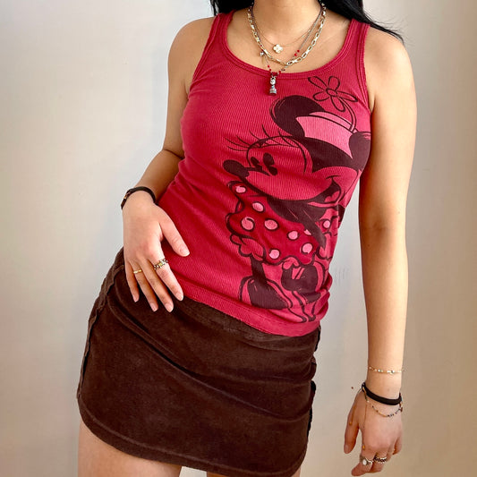 Red Minnie Mouse Tank Top - Zoehify