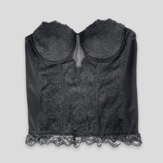 Black Strapless Corset - Zoehify