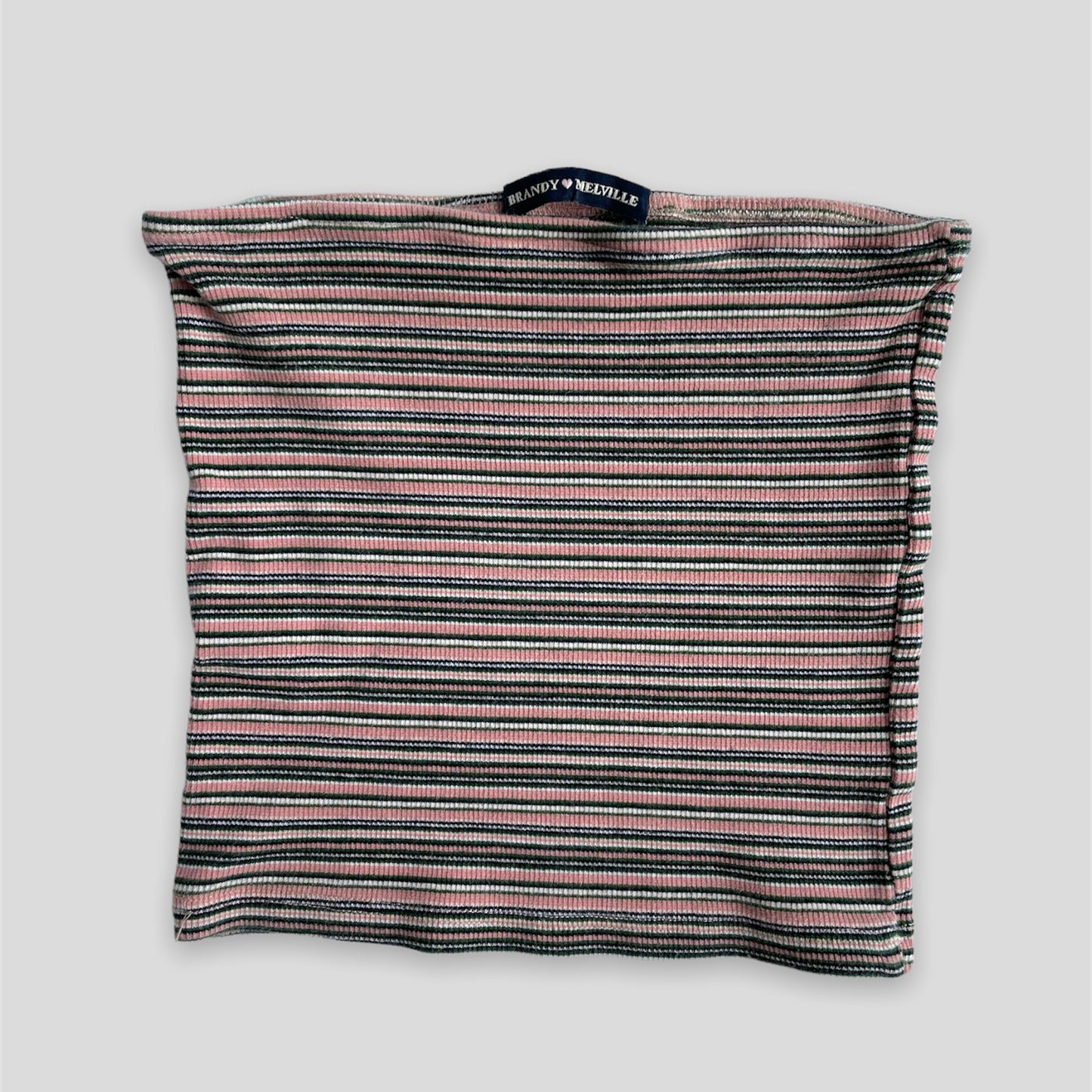Pink Striped Brandy Melville Bandeau - Zoehify