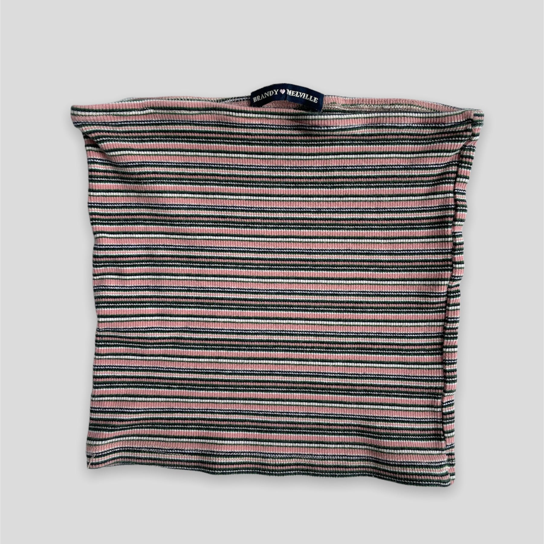 Pink Striped Brandy Melville Bandeau - Zoehify