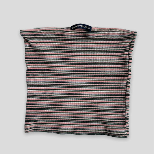 Pink Striped Brandy Melville Bandeau - Zoehify
