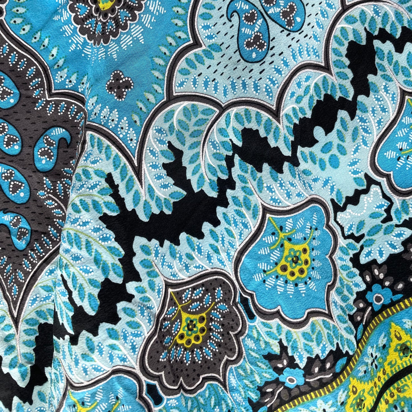 Blue Paisley Midi Skirt - Zoehify