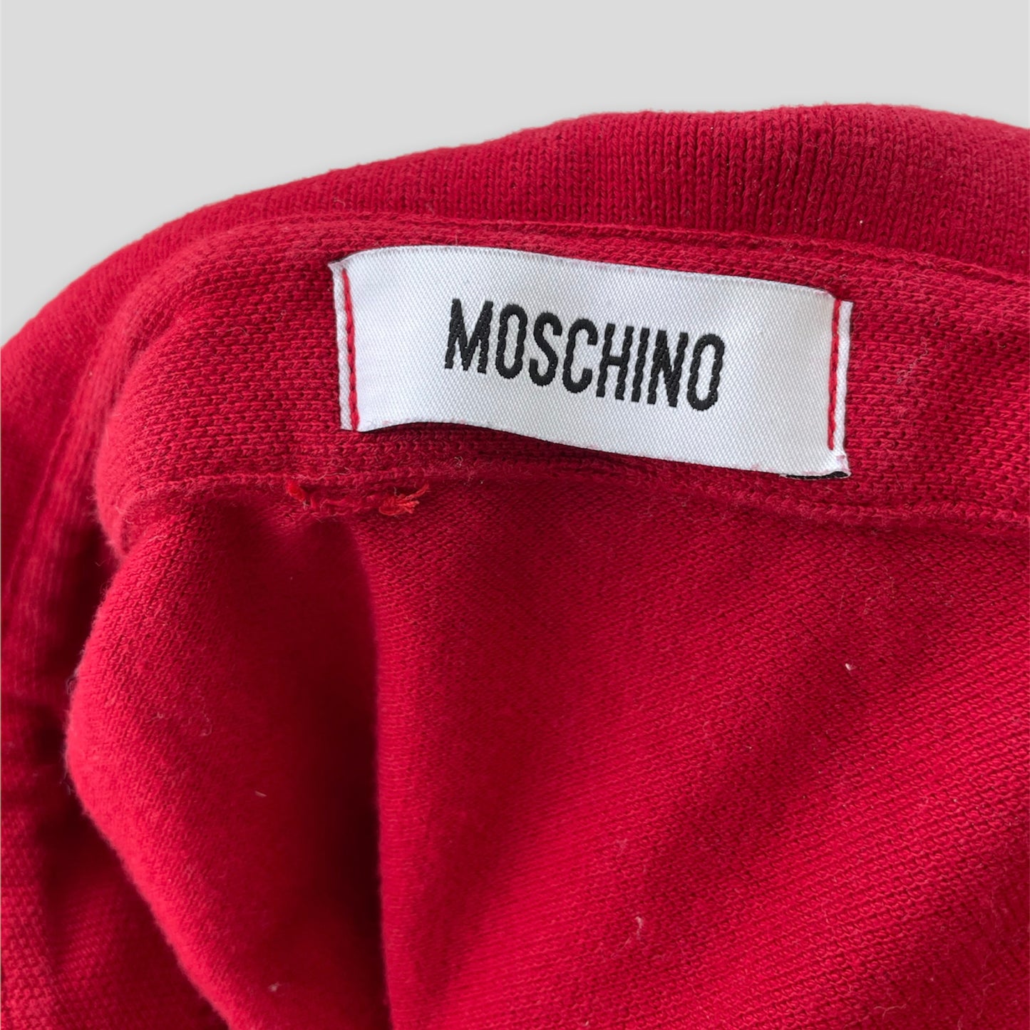 Red Cropped Polo Collared Tee - Zoehify