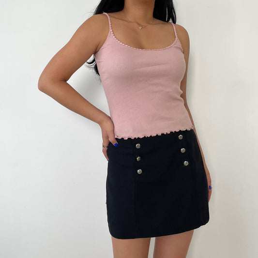 Pink Lettuce Hem Cami Top - Zoehify