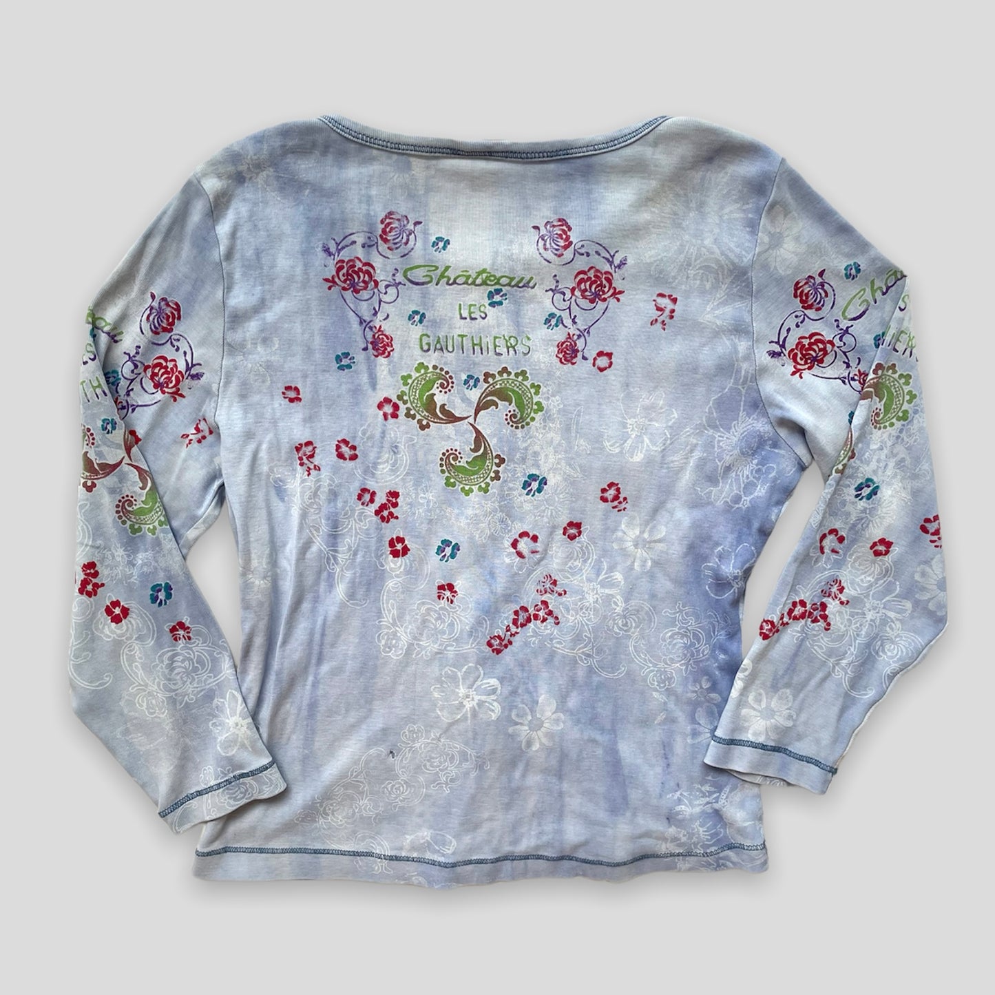 Indigo Long Sleeved Graphic Tee - Zoehify