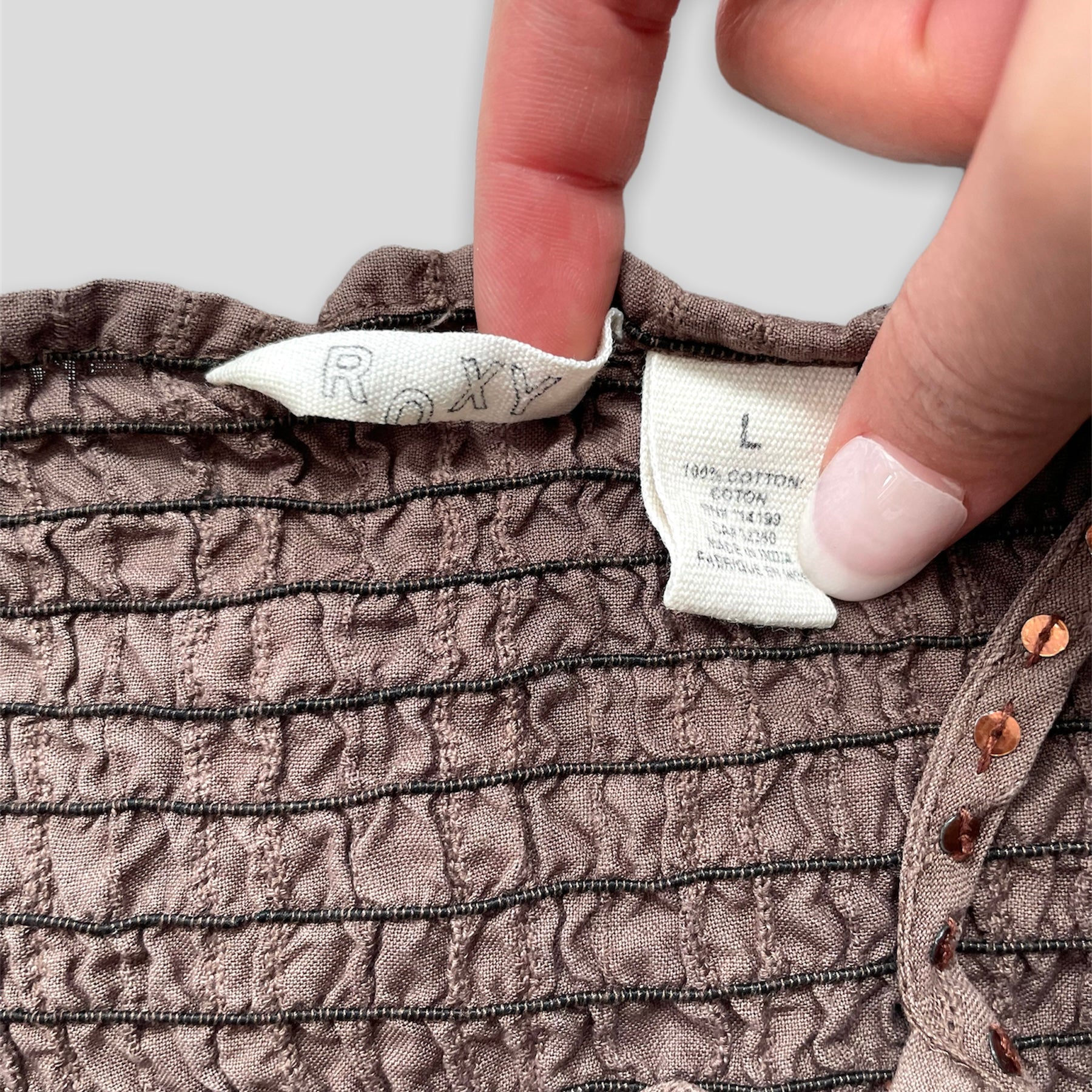 Brown Roxy Embroidered Tank Top - Zoehify