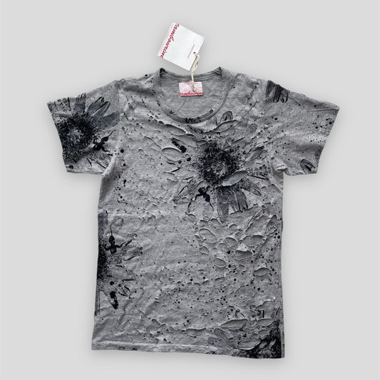 Deadstock Nozomi Ishiguro Tambourine S/S 2013 Distressed Grey T-Shirt - Medium
