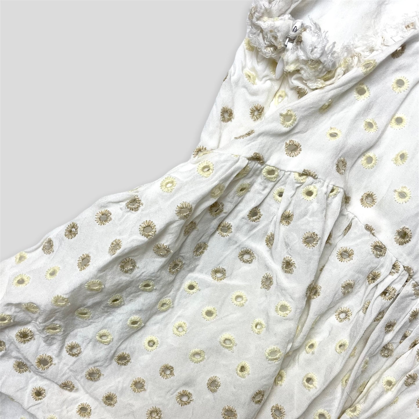 White Eyelet Babydoll Top - Zoehify