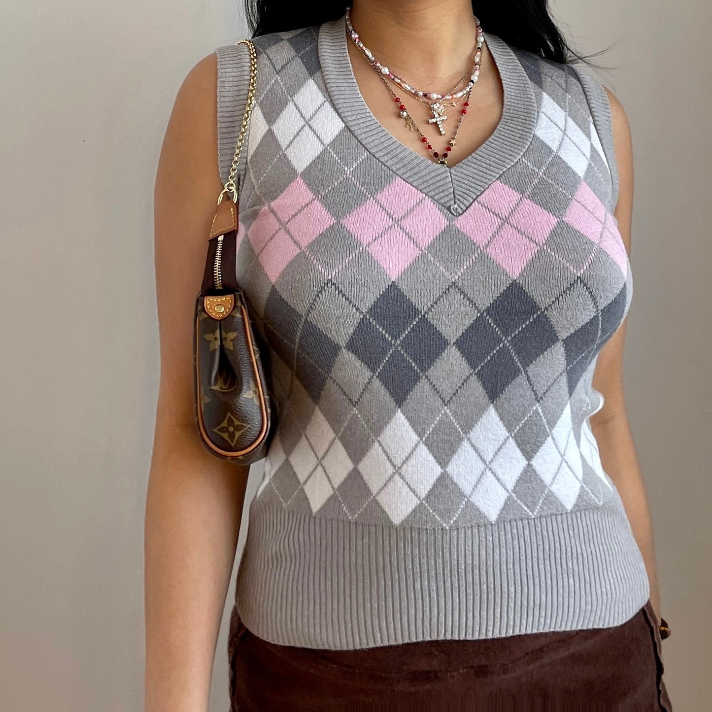 Argyle Sweater Vest - Zoehify