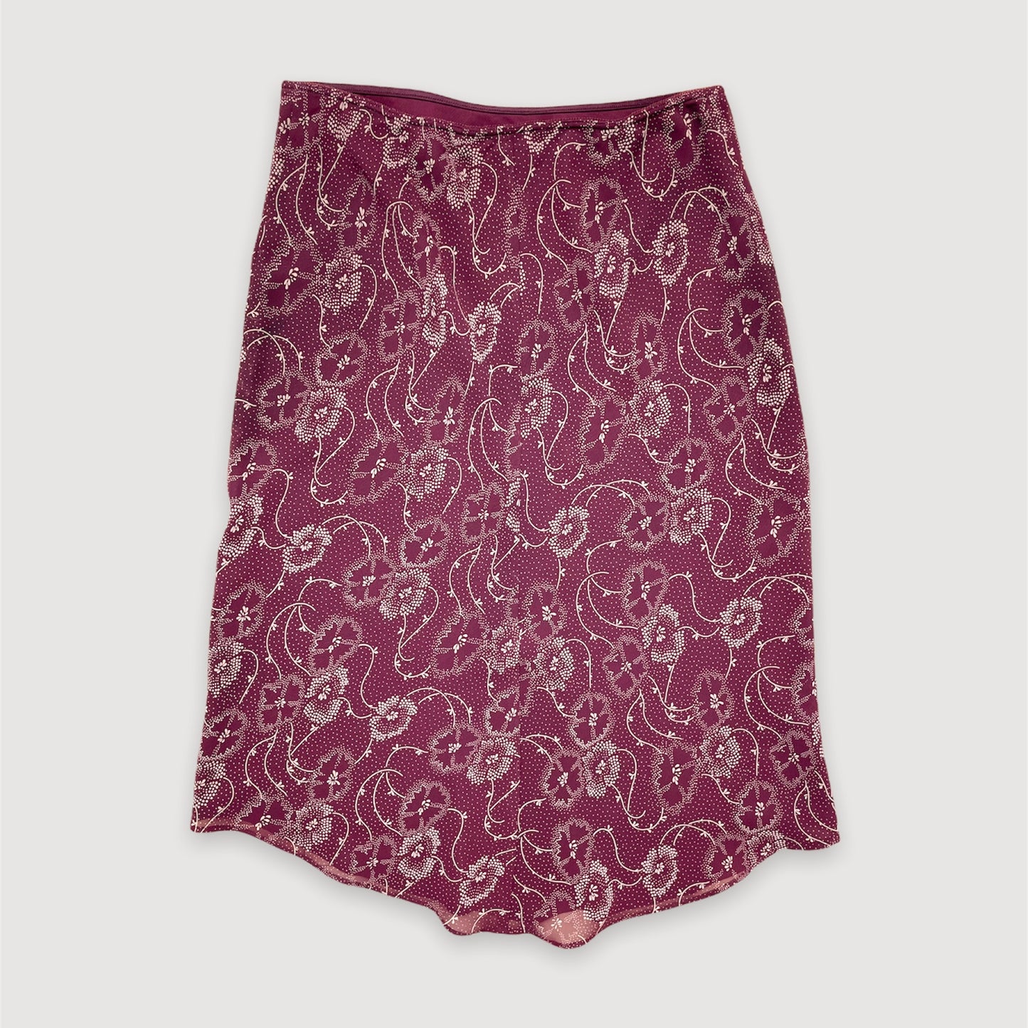 Burgundy Midi Skirt - Zoehify
