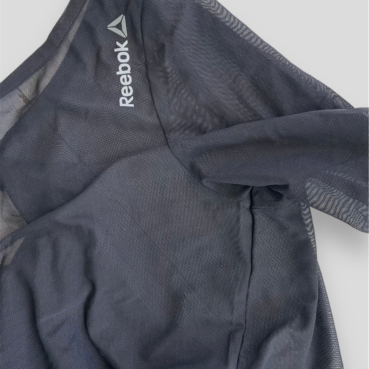 Reebok Black Sheer Long Sleeve Top - Medium