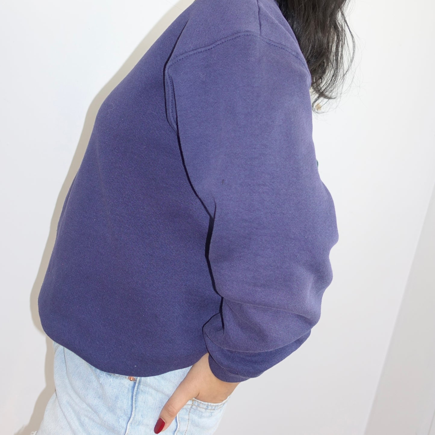 Navy Crew Neck Sweatshirt - Zoehify