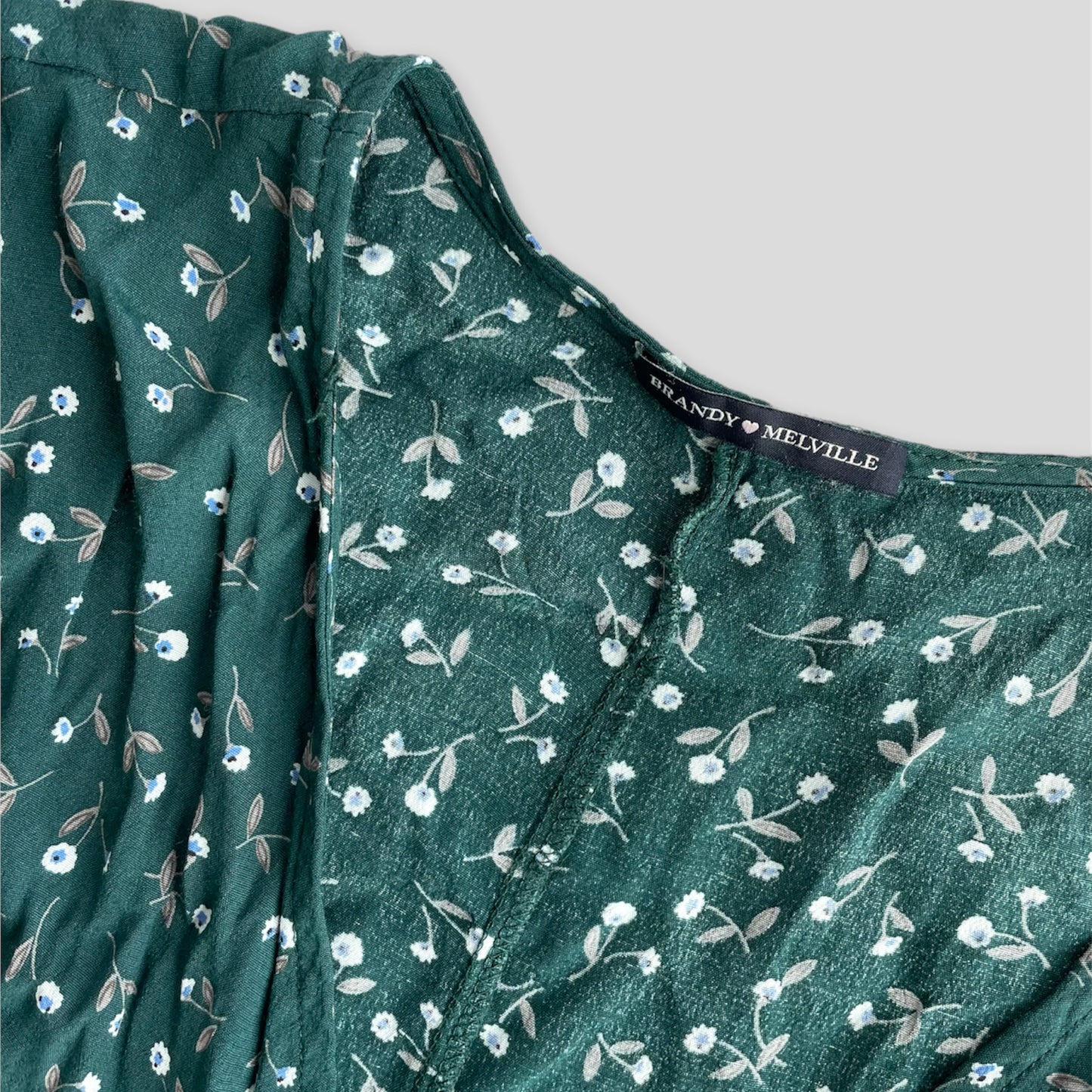 Green Brandy Melville Wrap Dress - Zoehify