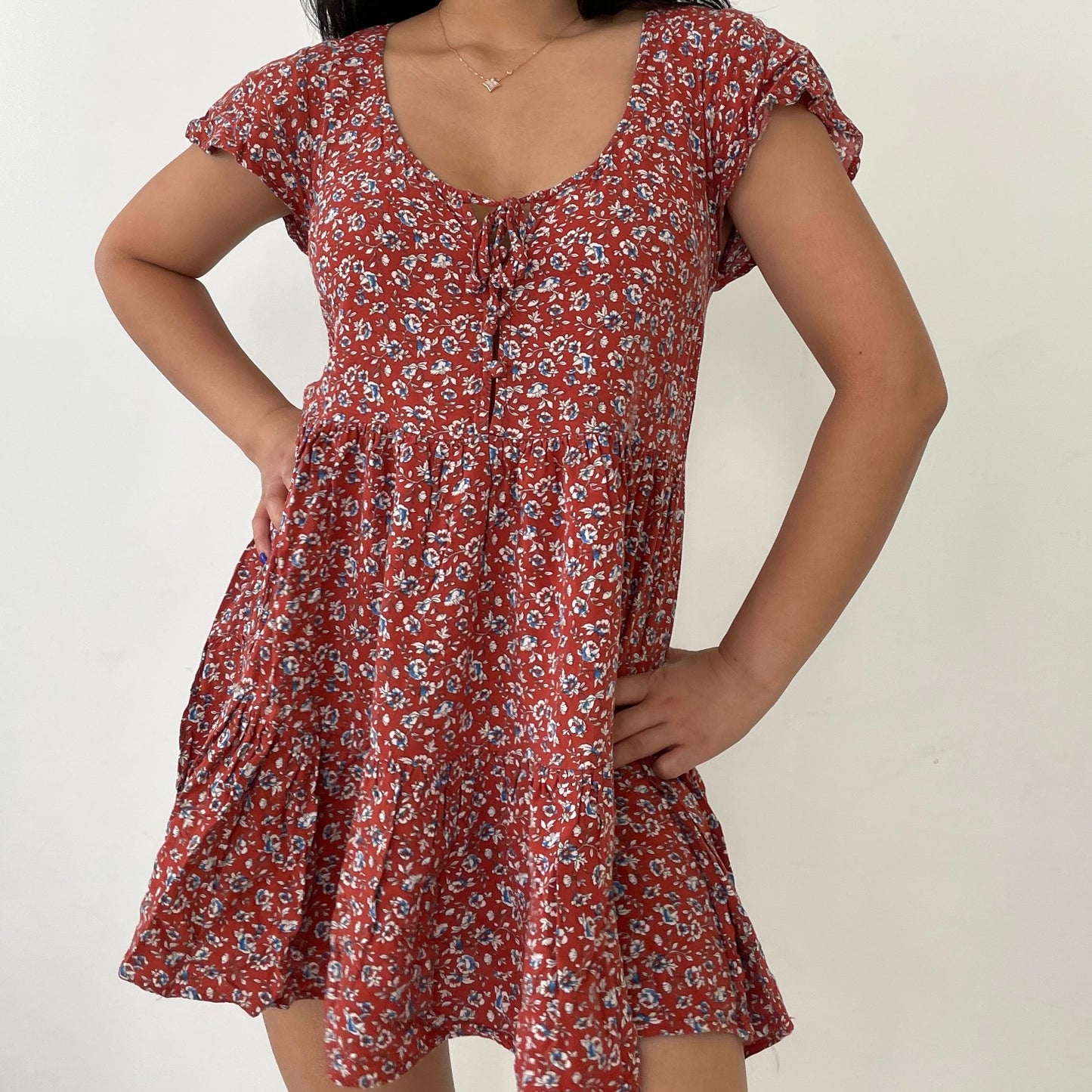 Red Urban Outfitters Babydoll Dress - Zoehify