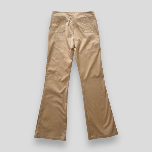 anne.x Khaki Beige Grommet Belt Flare Trousers - Medium