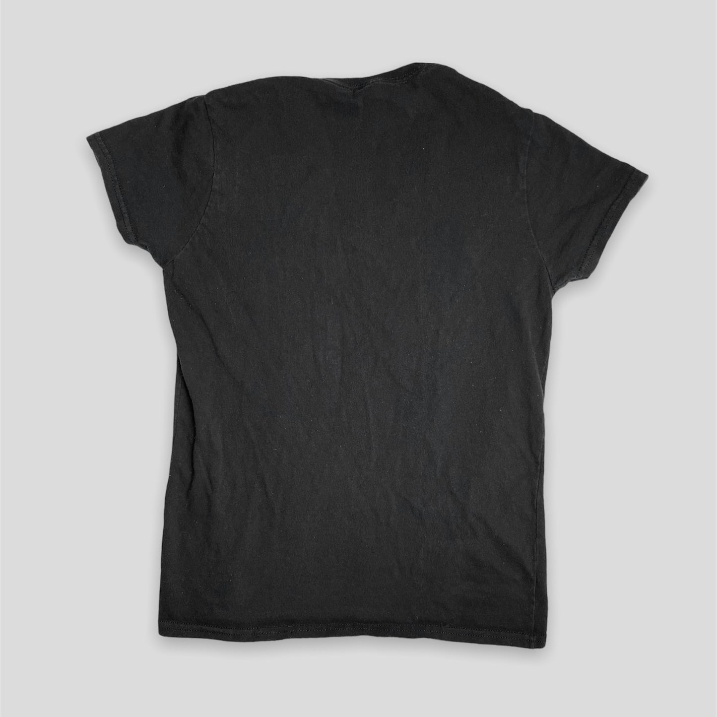 Black V Neck Graphic Tee - Zoehify