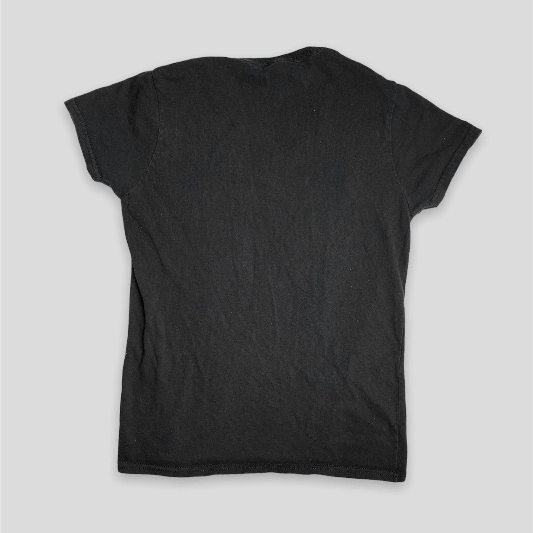Black V Neck Graphic Tee - Zoehify