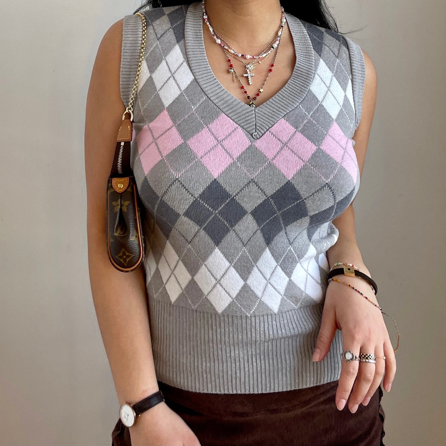 Argyle Sweater Vest - Zoehify