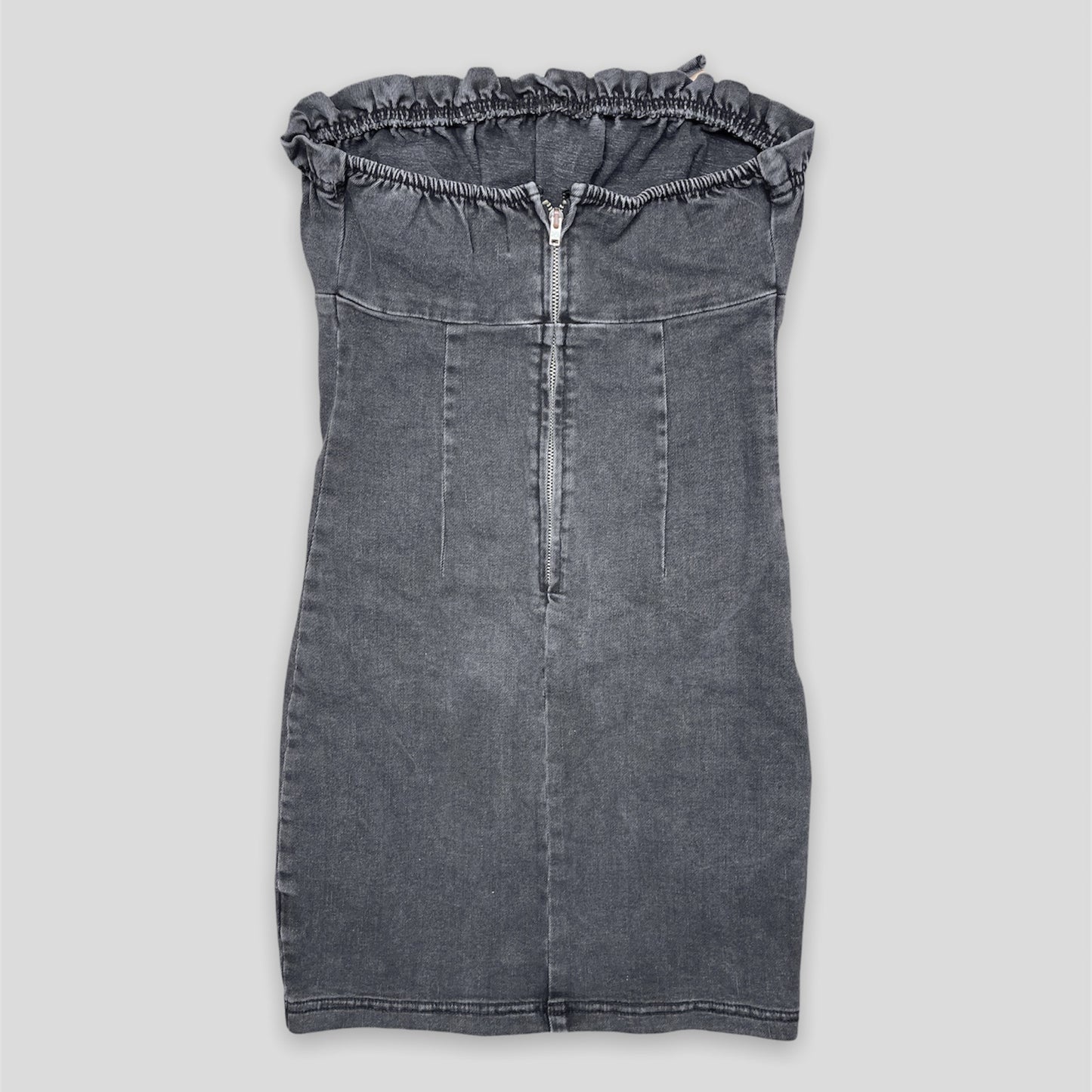 Black Denim Mini Dress - Zoehify