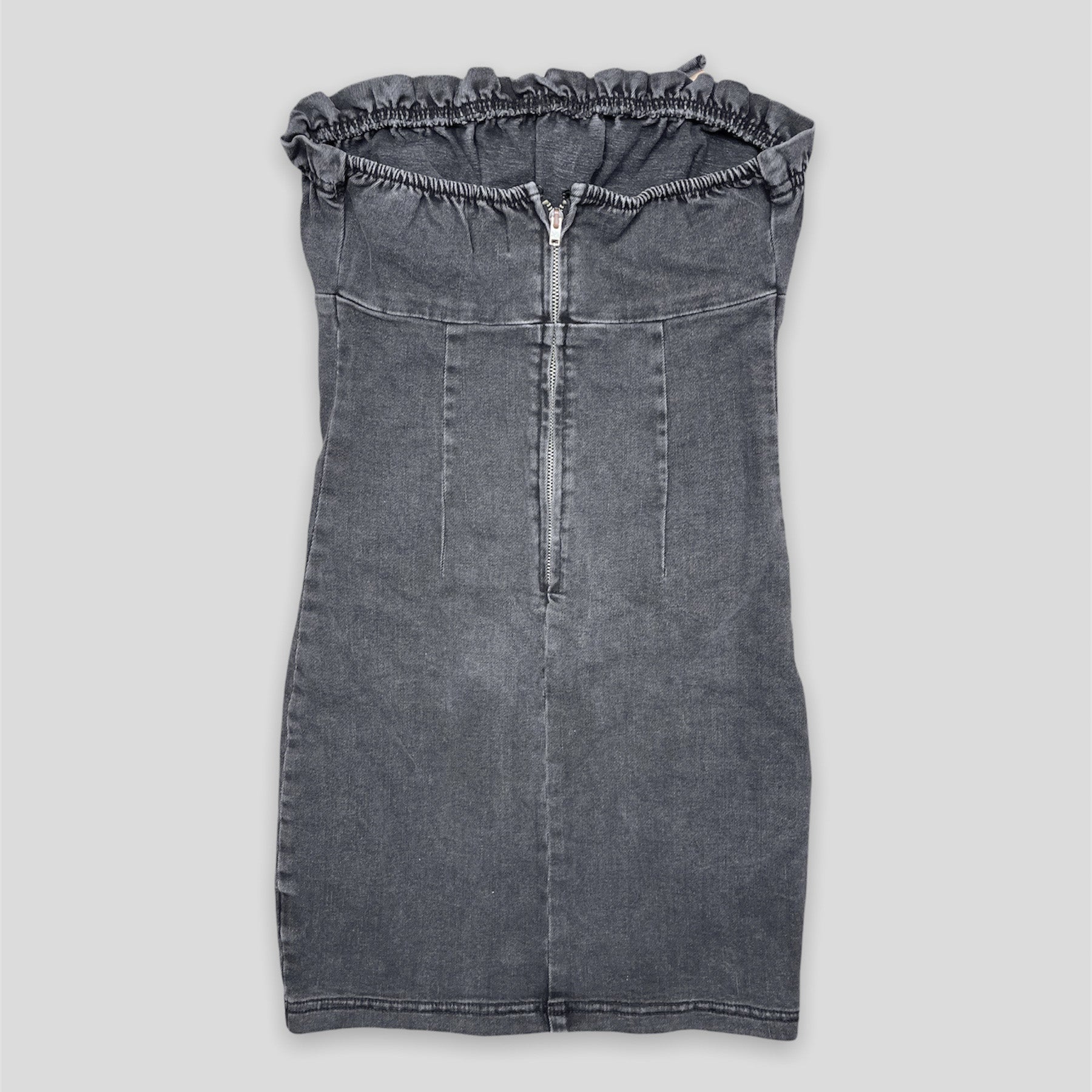 Black Denim Mini Dress - Zoehify
