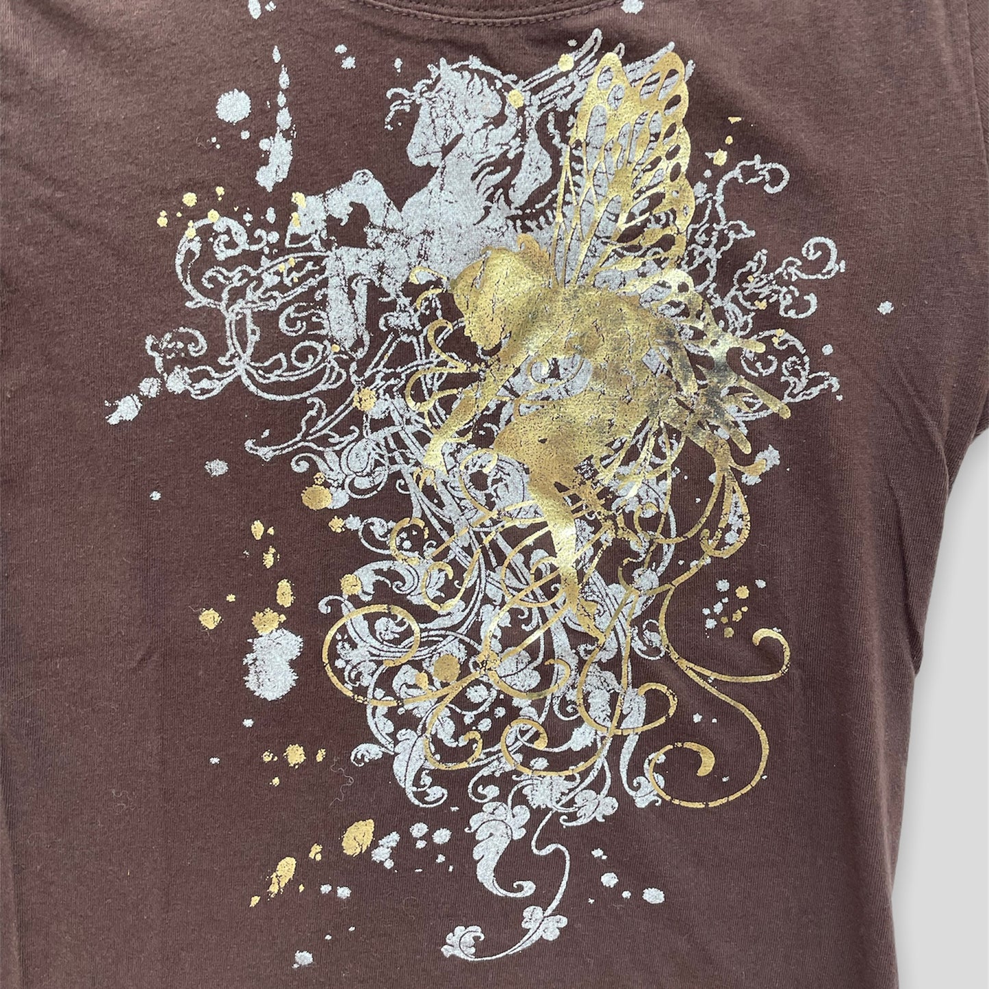 Y2K Brown Baby Tee - Zoehify