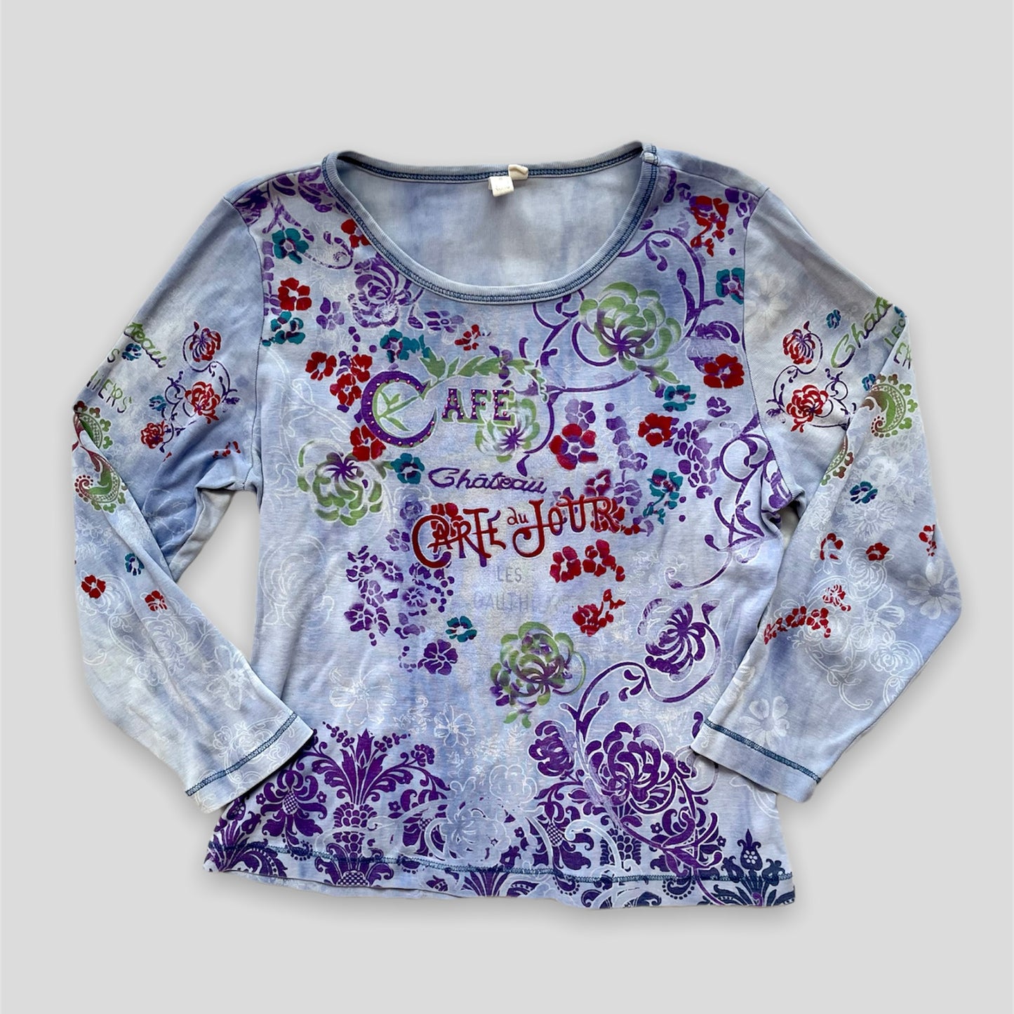 Indigo Long Sleeved Graphic Tee - Zoehify