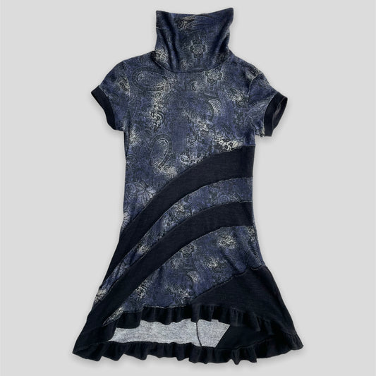 Witchy Indigo Blue Short Sleeve Tunic - Zoehify
