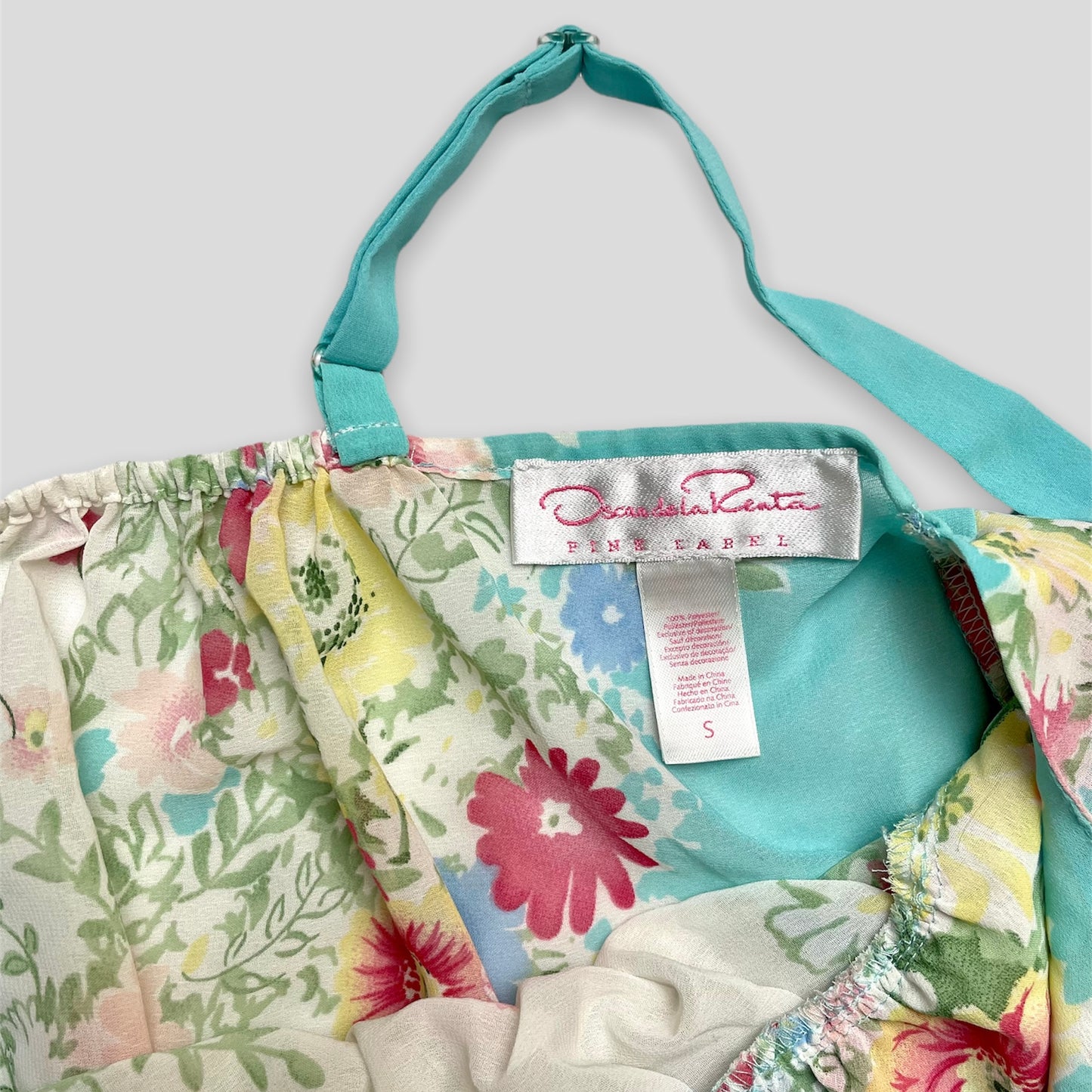 Oscar de la Renta Blue Babydoll Top - Zoehify