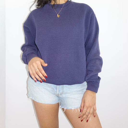 Navy Crew Neck Sweatshirt - Zoehify