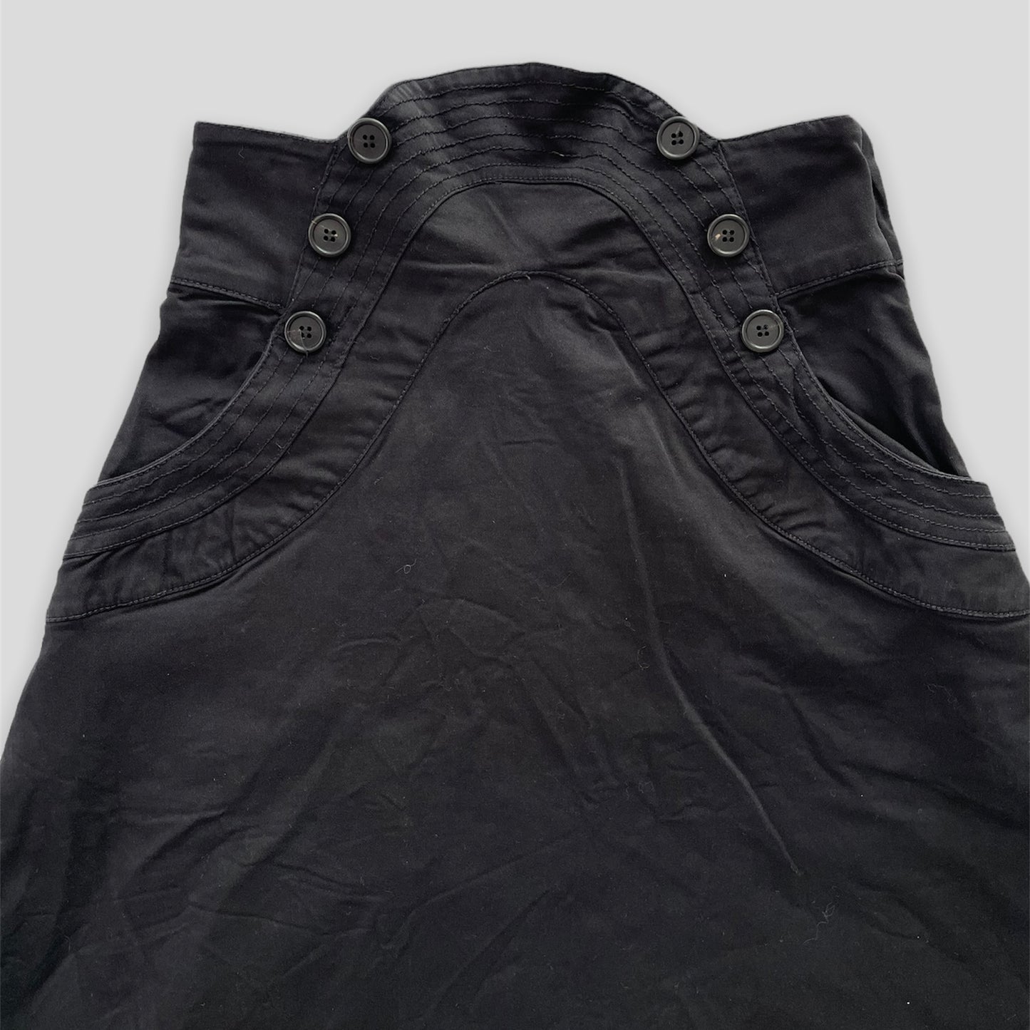 Black Tsumori Chisato Midi Skirt - Zoehify