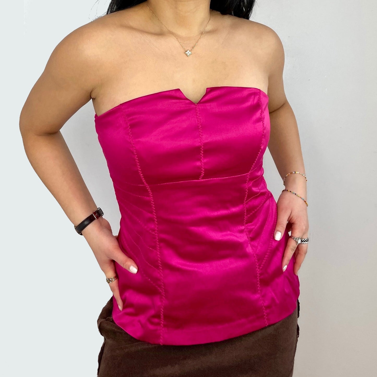 Pink Strapless Top - Zoehify