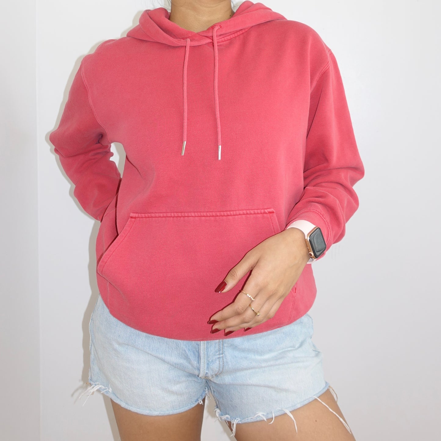Frank and Oak Red Hoodie - Zoehify