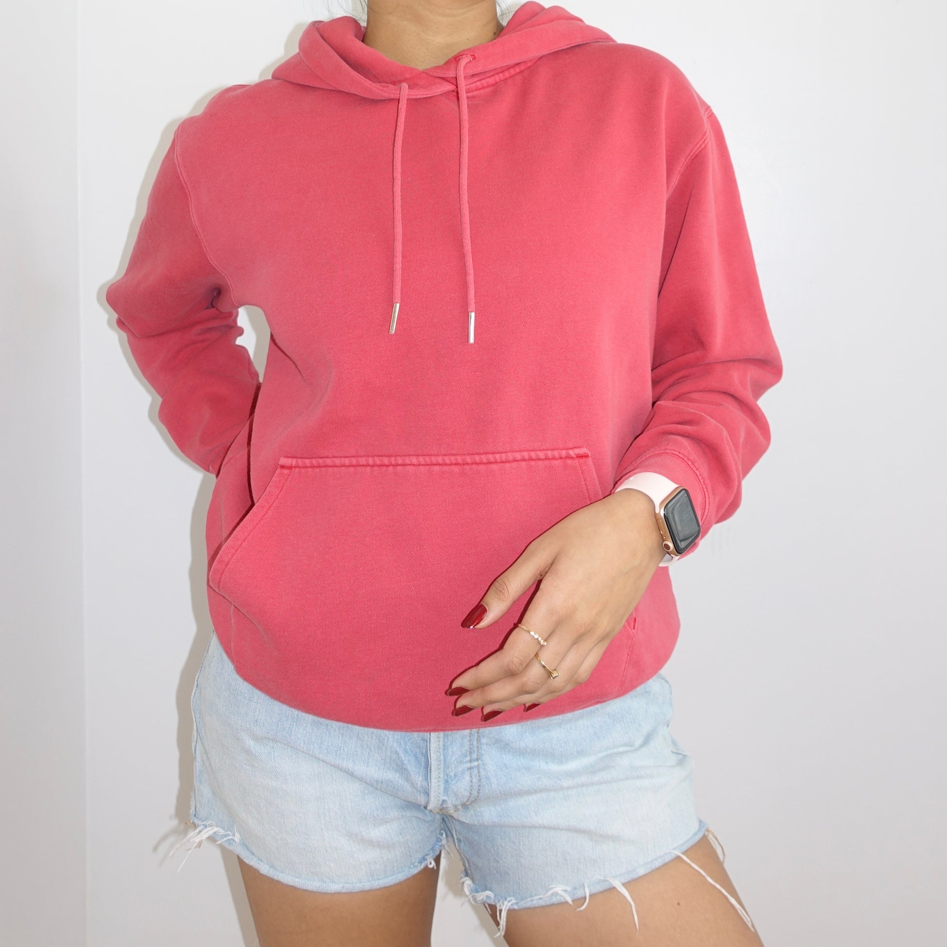 Frank and Oak Red Hoodie - Zoehify