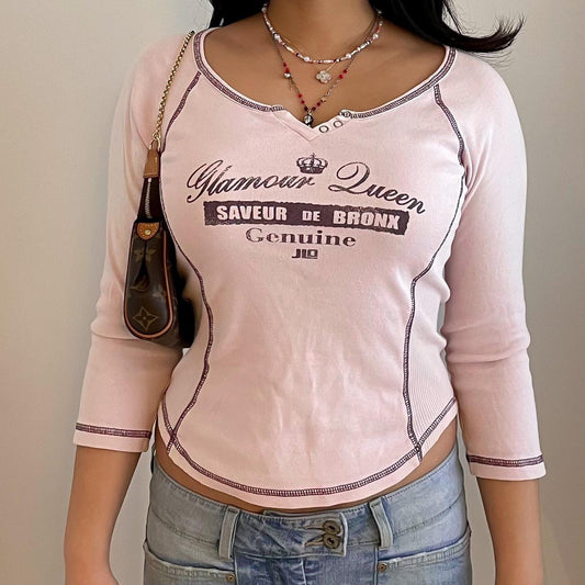 Pink Raglan Long Sleeved Tee - Zoehify