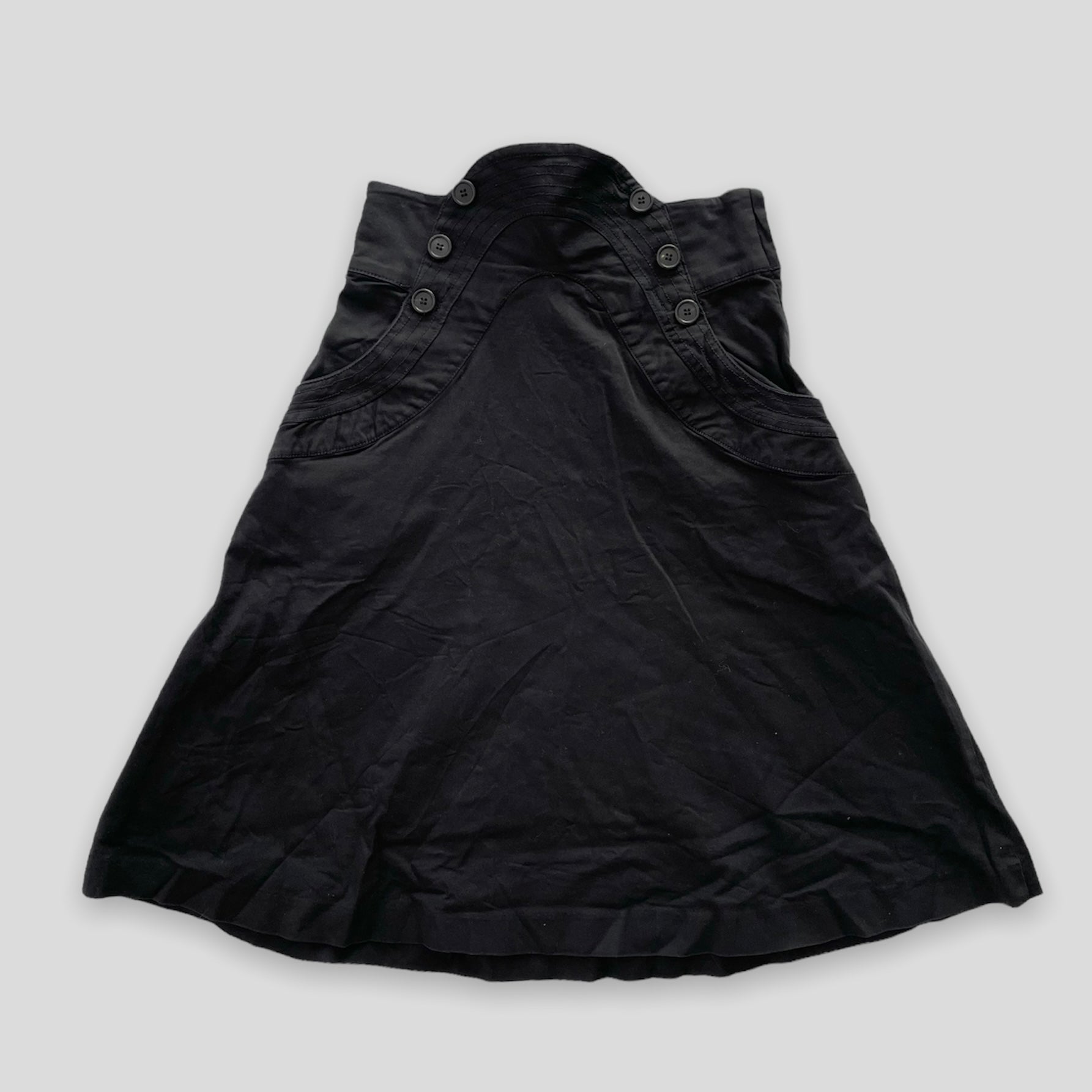 Black Tsumori Chisato Midi Skirt - Zoehify
